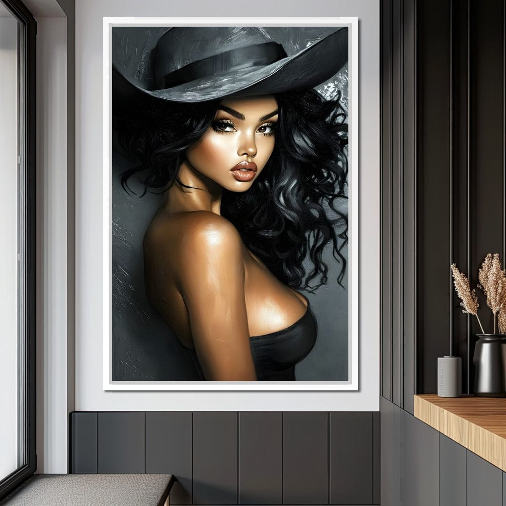 Enchanting Elegance Portrait Canvas Wall Art