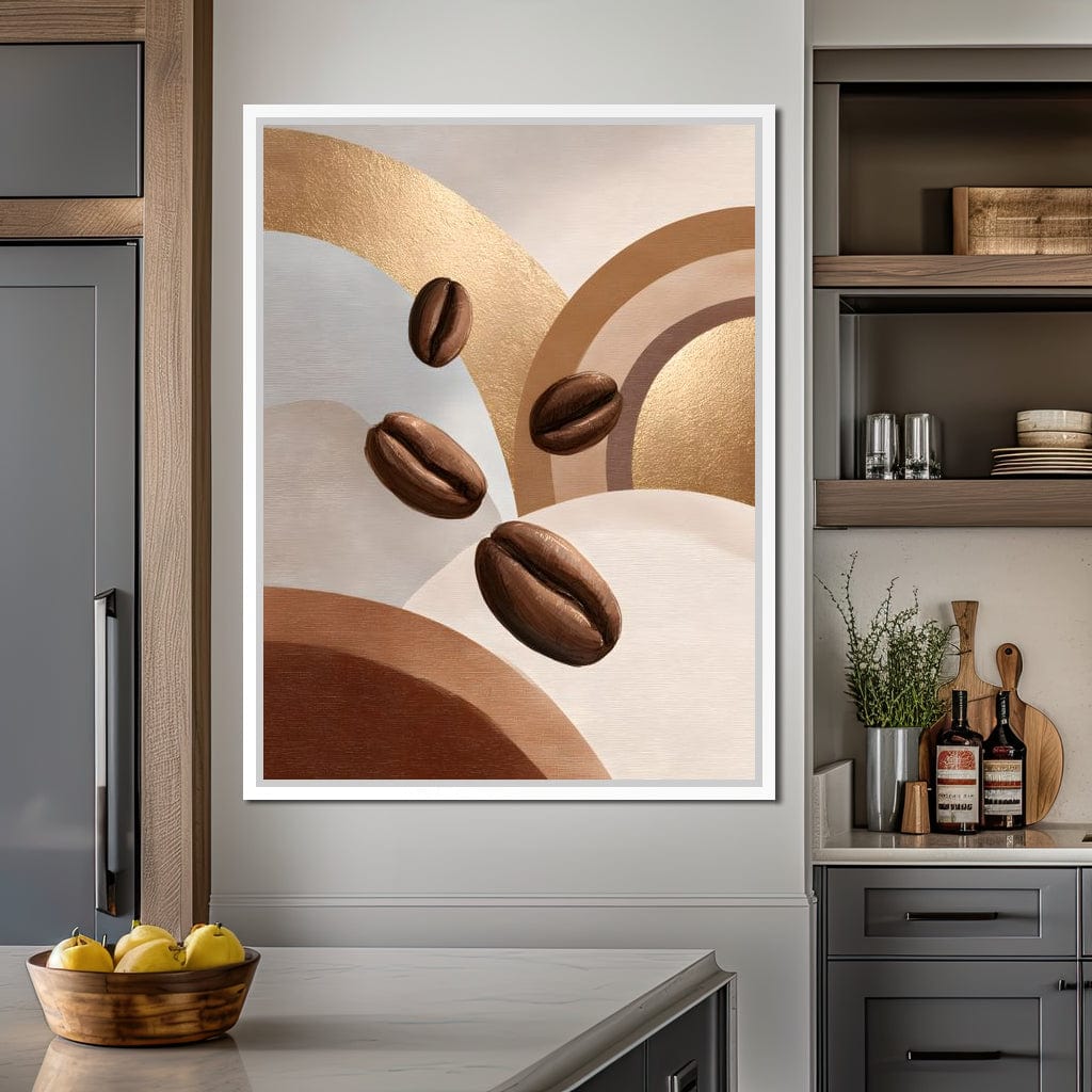 Java Coffee Beans Canvas Wall Art