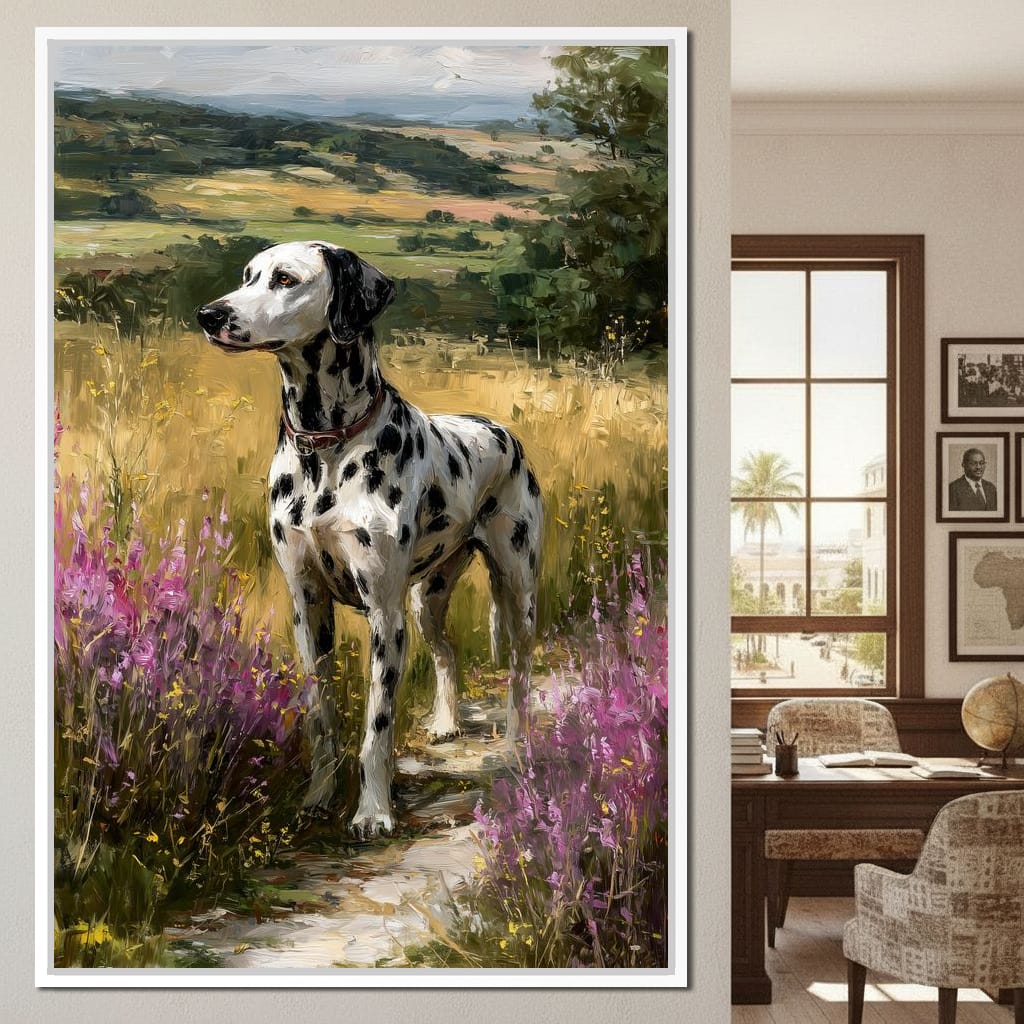 Dalmatian Meadow Pathway Canvas Wall Art