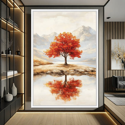 Reflections of Autumn Canvas Wall Art