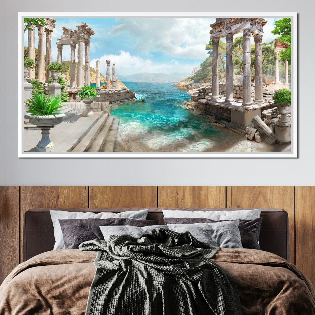 Ancient Greek Ruins Canvas Wall Art