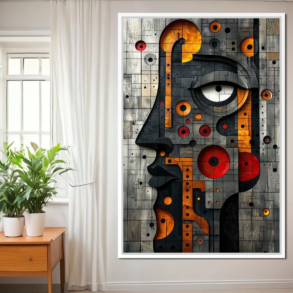 Geometric Fusion Enigma Canvas Wall Art