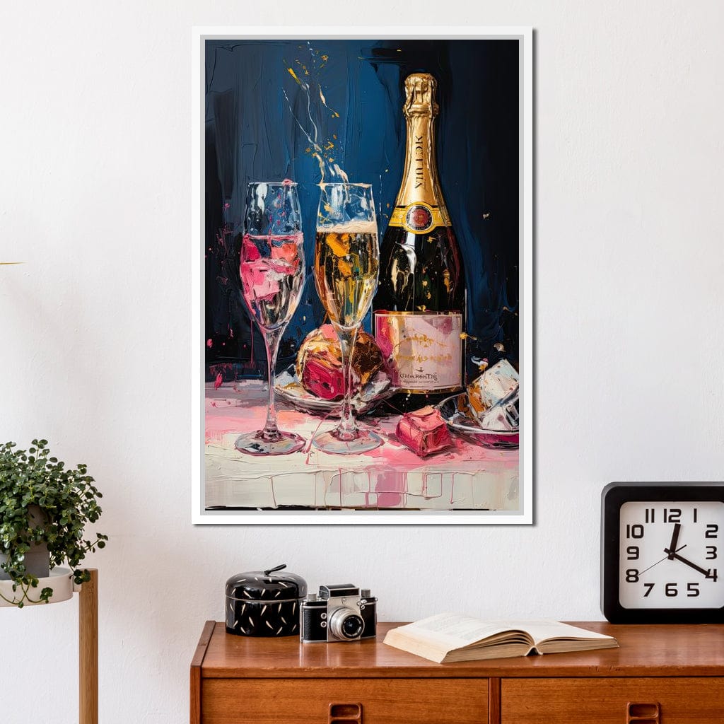 Champagne Radiance Canvas Wall Art
