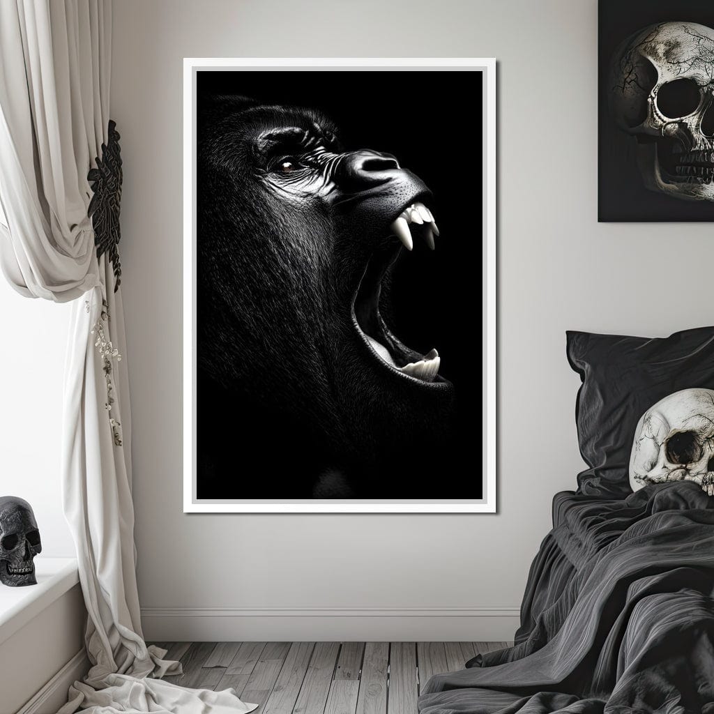 Primal Roar Silence Echoes Canvas Wall Art
