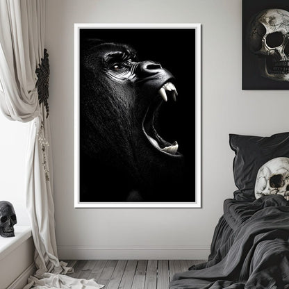 Primal Roar Silence Echoes Canvas Wall Art