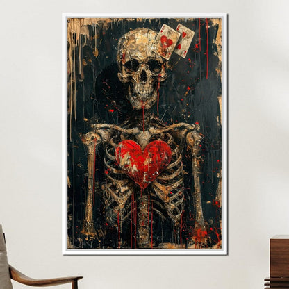 Romantic Skeleton 4 Canvas Wall Art