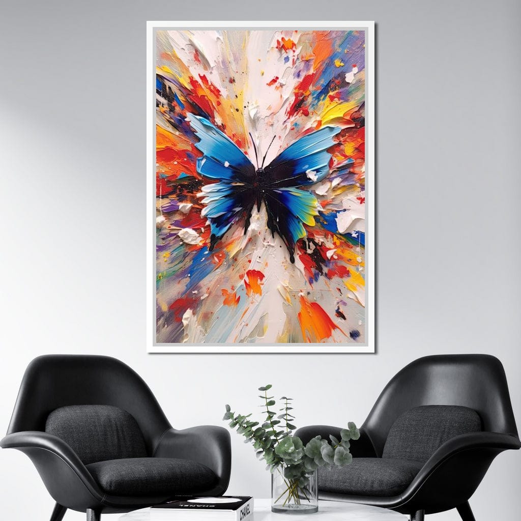 Chromatic Butterfly Euphoria Canvas Wall Art
