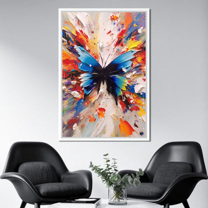 Chromatic Butterfly Euphoria Canvas Wall Art
