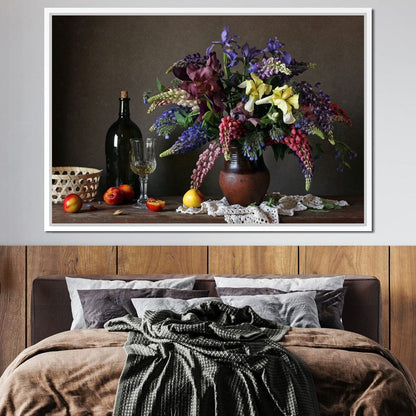 Lupines & Irises Canvas Wall Art