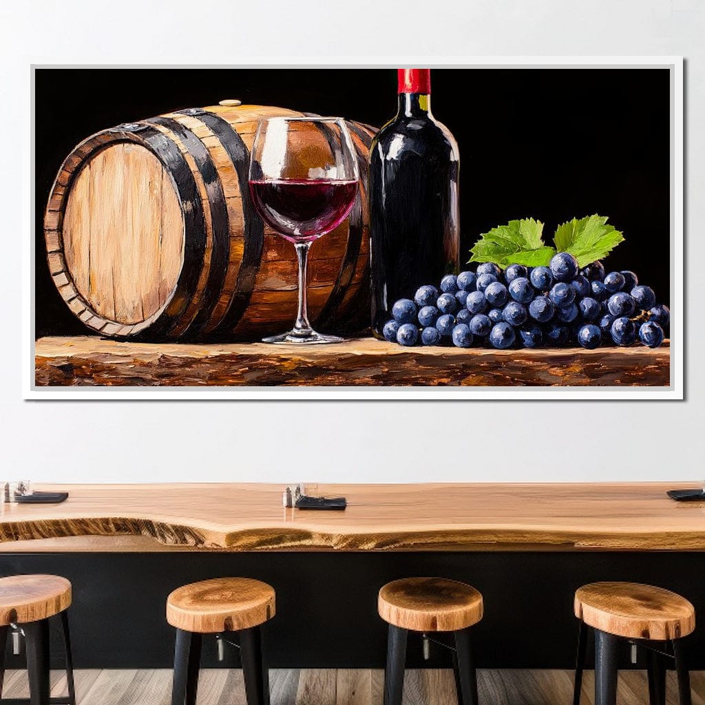 Vintage Vino Canvas Wall Art