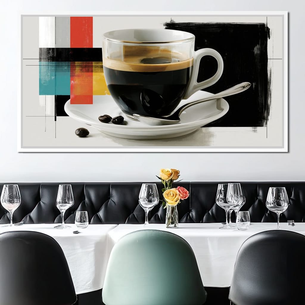 First Light Over Morning Espresso Canvas Wall Art