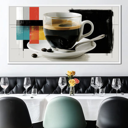 First Light Over Morning Espresso Canvas Wall Art
