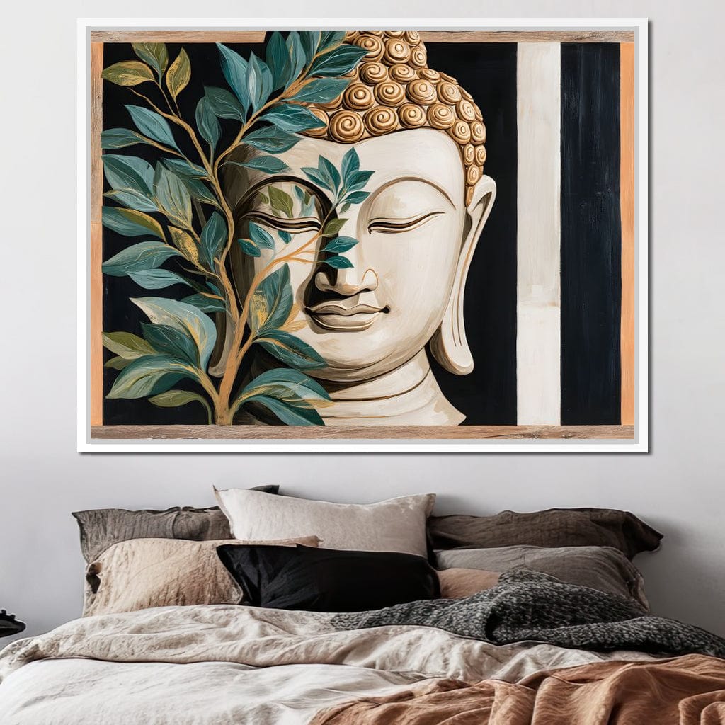 Tranquil Buddha Sanctuary Canvas Wall Art