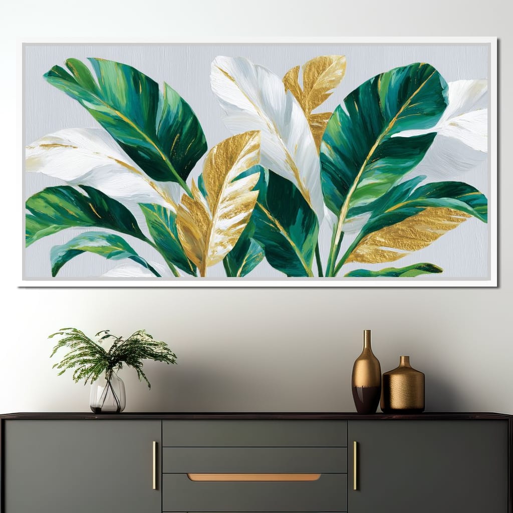 Gold Leaf Botanical Palmdream Canvas Wall Art