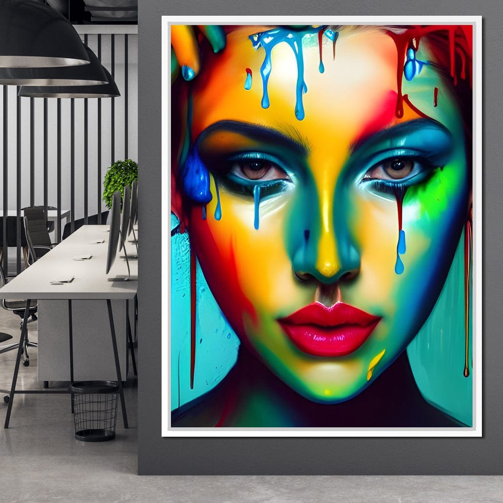 Messy Beauty 002 Canvas Wall Art