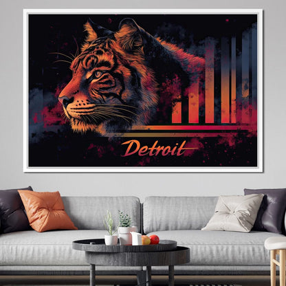 Urban Detroit Canvas Wall Art