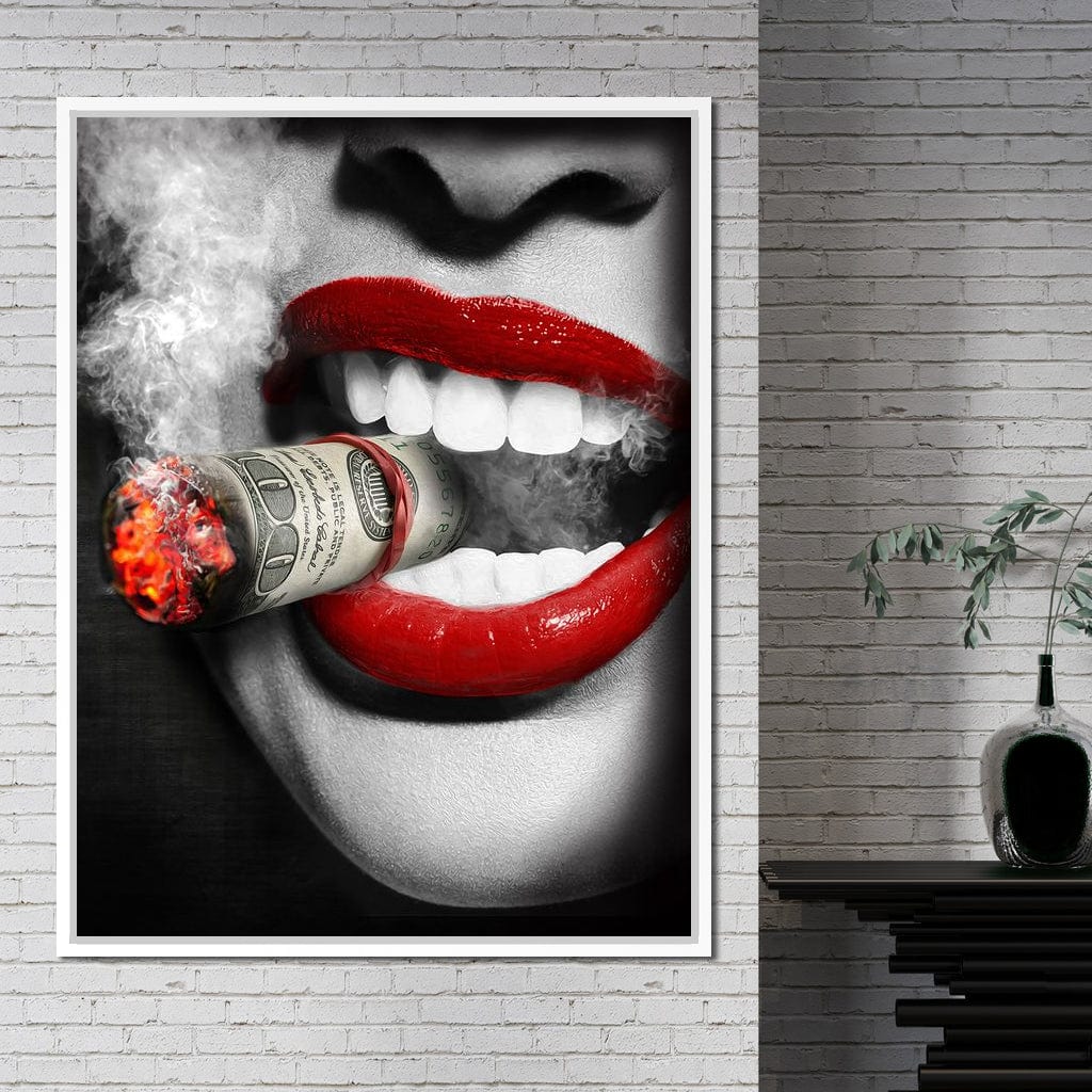 Money To Burn Canvas Wall Art