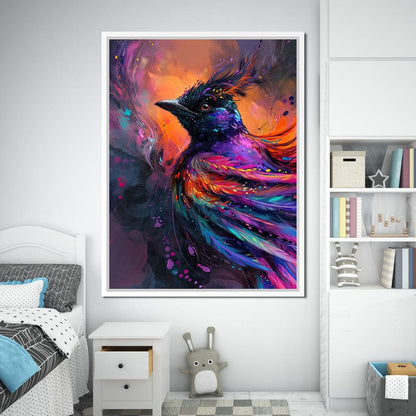 Vibrant Feathered Dreams Canvas Wall Art