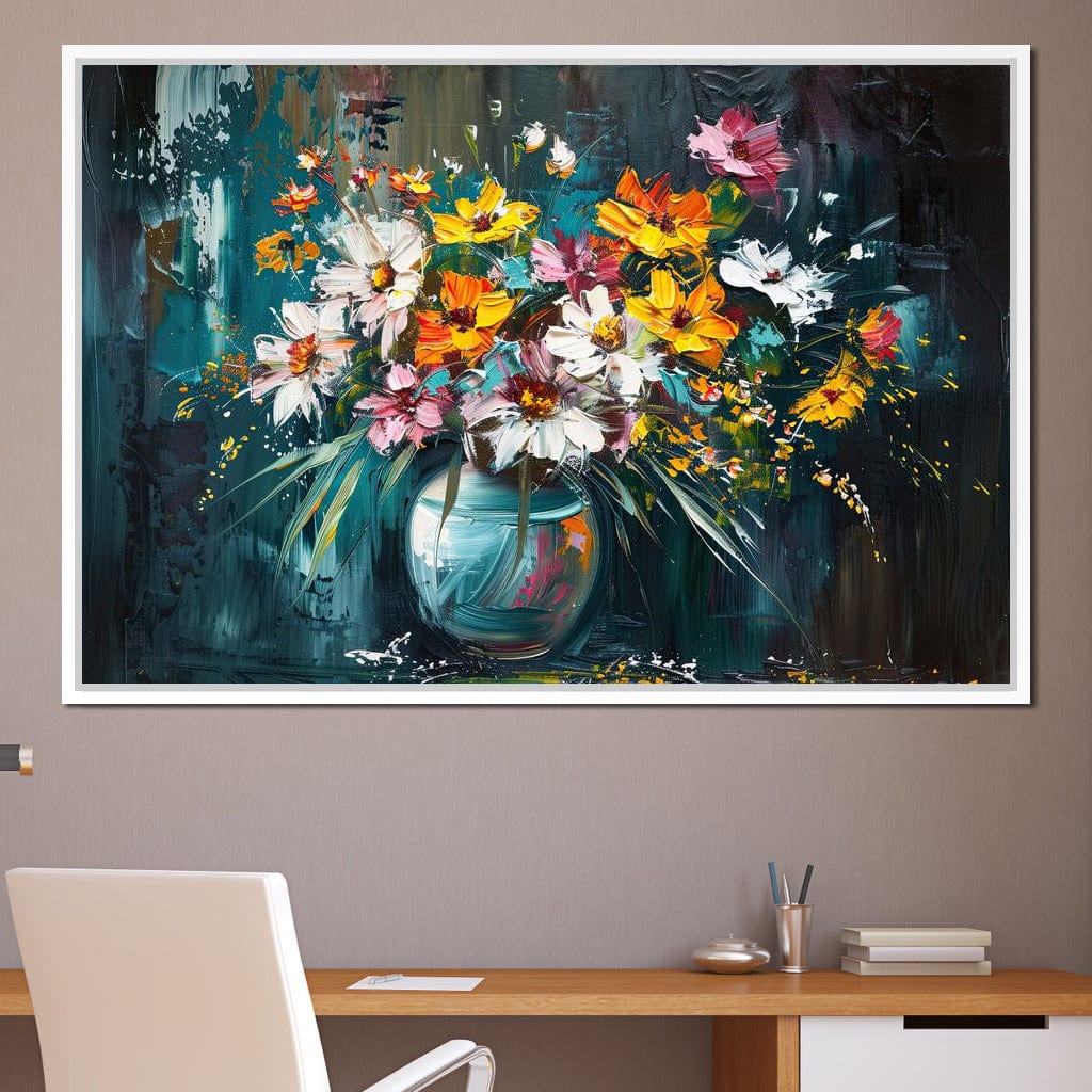 Bouquet of Wild Vibrance Canvas Wall Art
