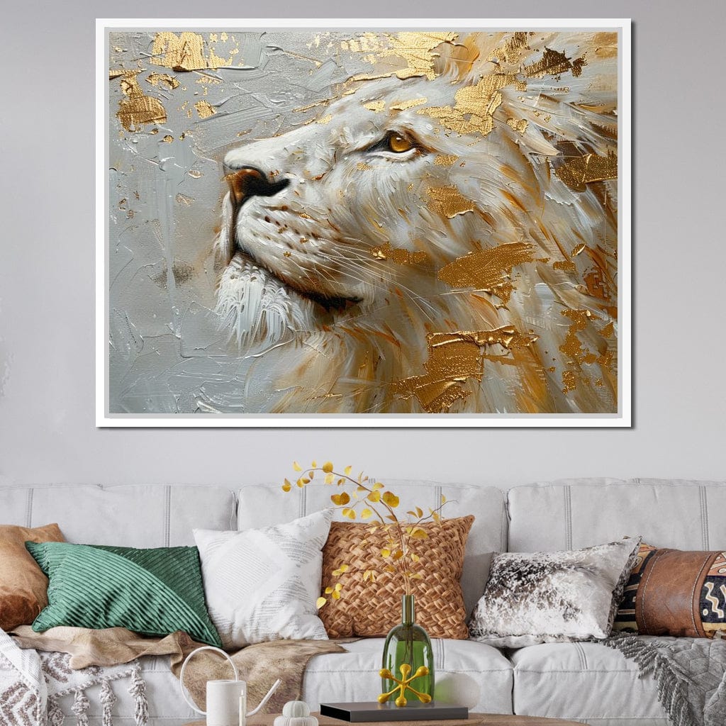 Golden Sovereign Stare Canvas Wall Art