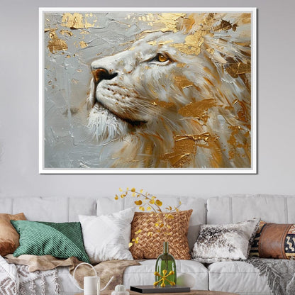 Golden Sovereign Stare Canvas Wall Art