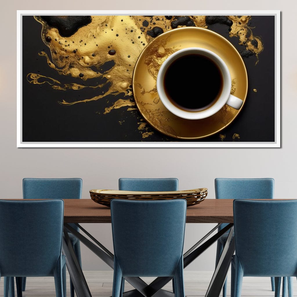 Majestic Coffee Cup Canvas Wall Art