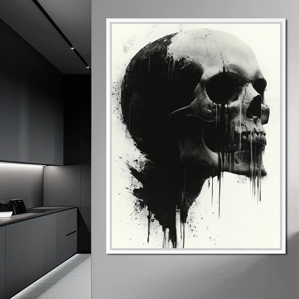 Morality's Black Veil Canvas Wall Art