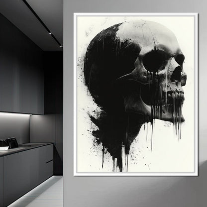 Morality's Black Veil Canvas Wall Art