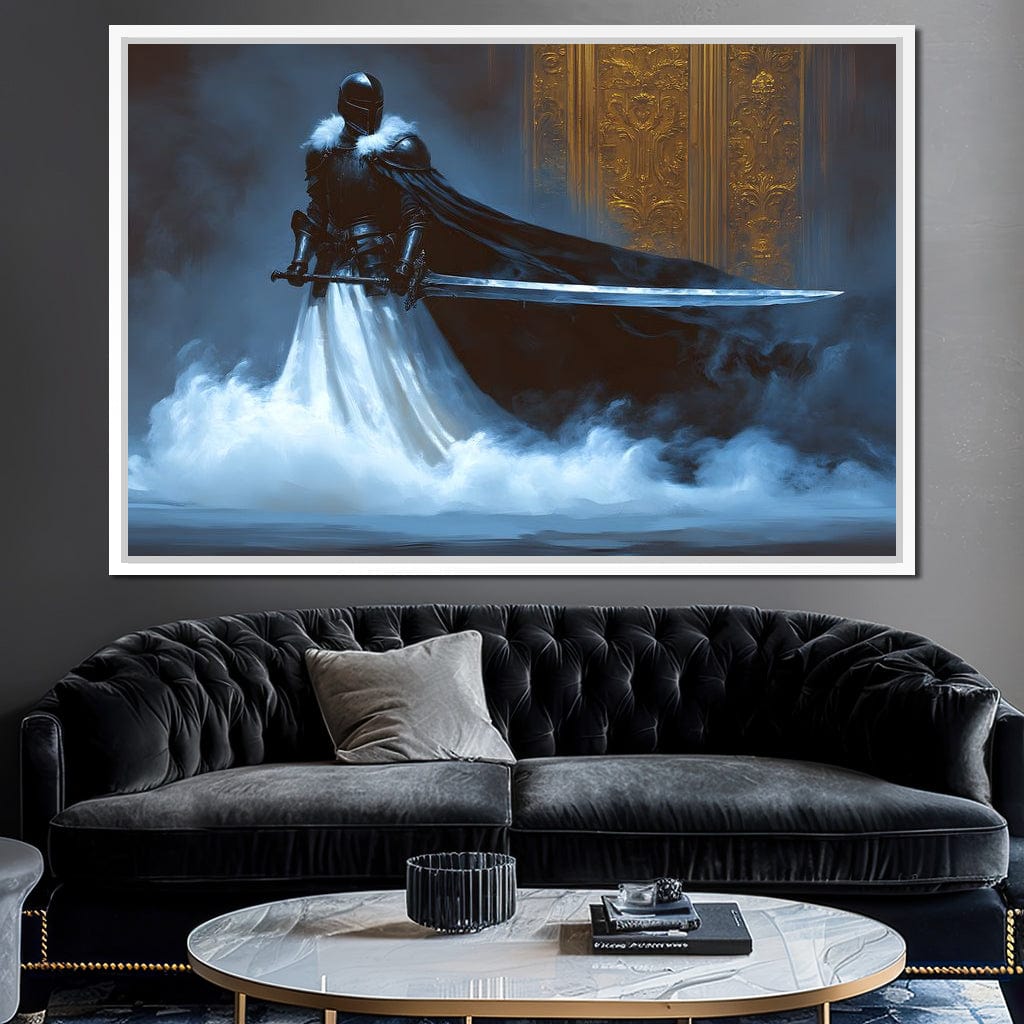 Majestic Shadowed Sentinel Canvas Wall Art