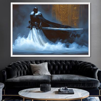 Majestic Shadowed Sentinel Canvas Wall Art