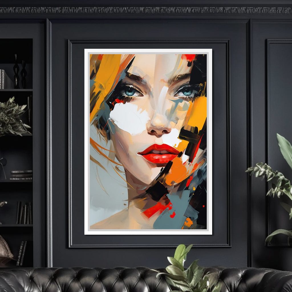 Expressive Contemplation Vivid Notions Canvas Wall Art