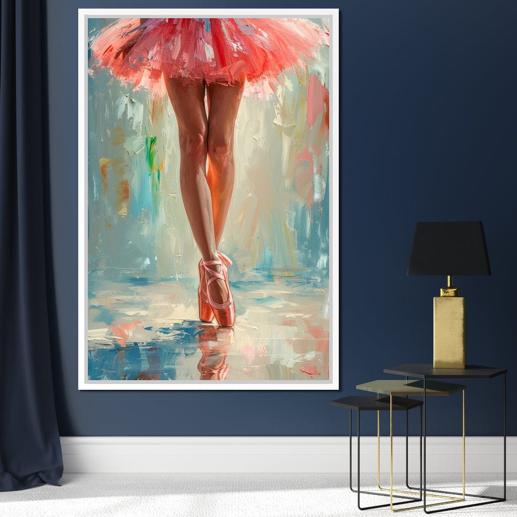 Elegant Dancers in Graceful Motion Canvas Wall Art