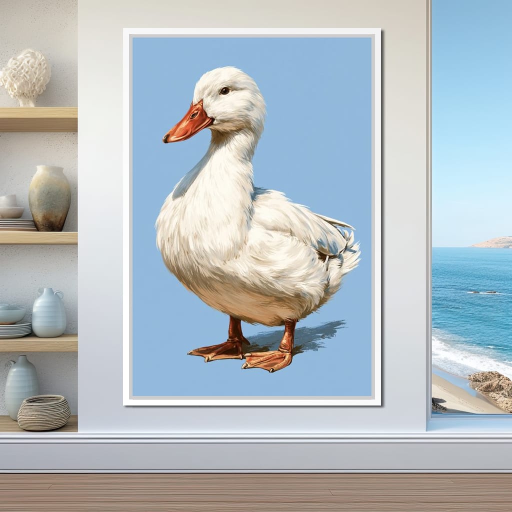 Noble Duck Standing Tall Canvas Wall Art