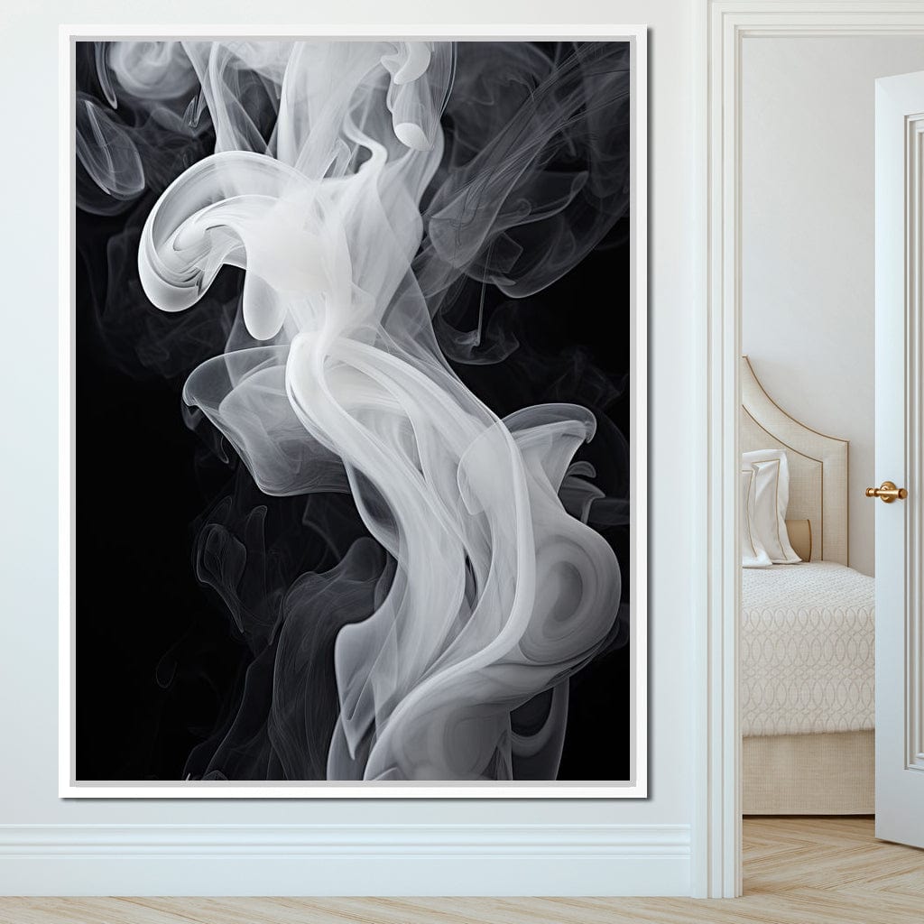 Airy Smoke Resin Canvas Wall Art