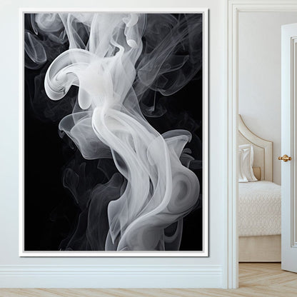 Airy Smoke Resin Canvas Wall Art