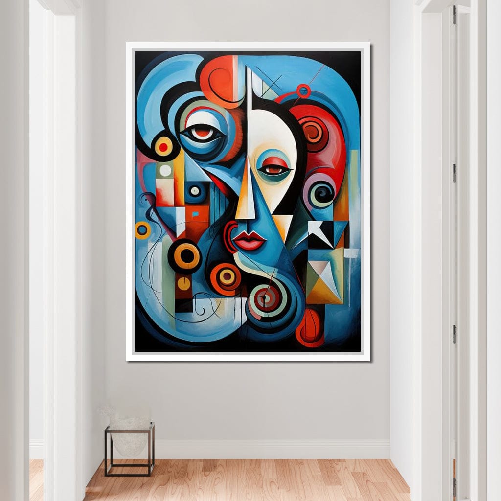 Carnival of Cubism Canvas Wall Art