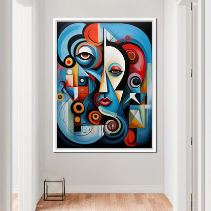 Carnival of Cubism Canvas Wall Art