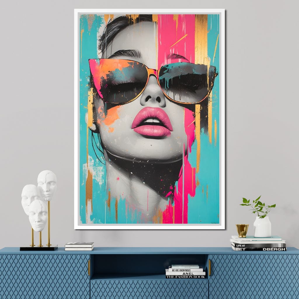 Electric Elegance Unveiled Canvas Wall Art