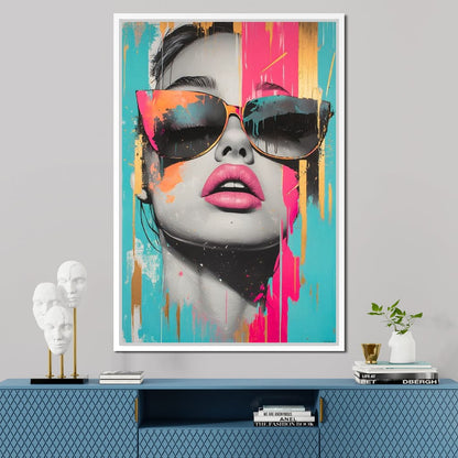 Electric Elegance Unveiled Canvas Wall Art