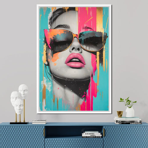 Electric Elegance Unveiled Canvas Wall Art