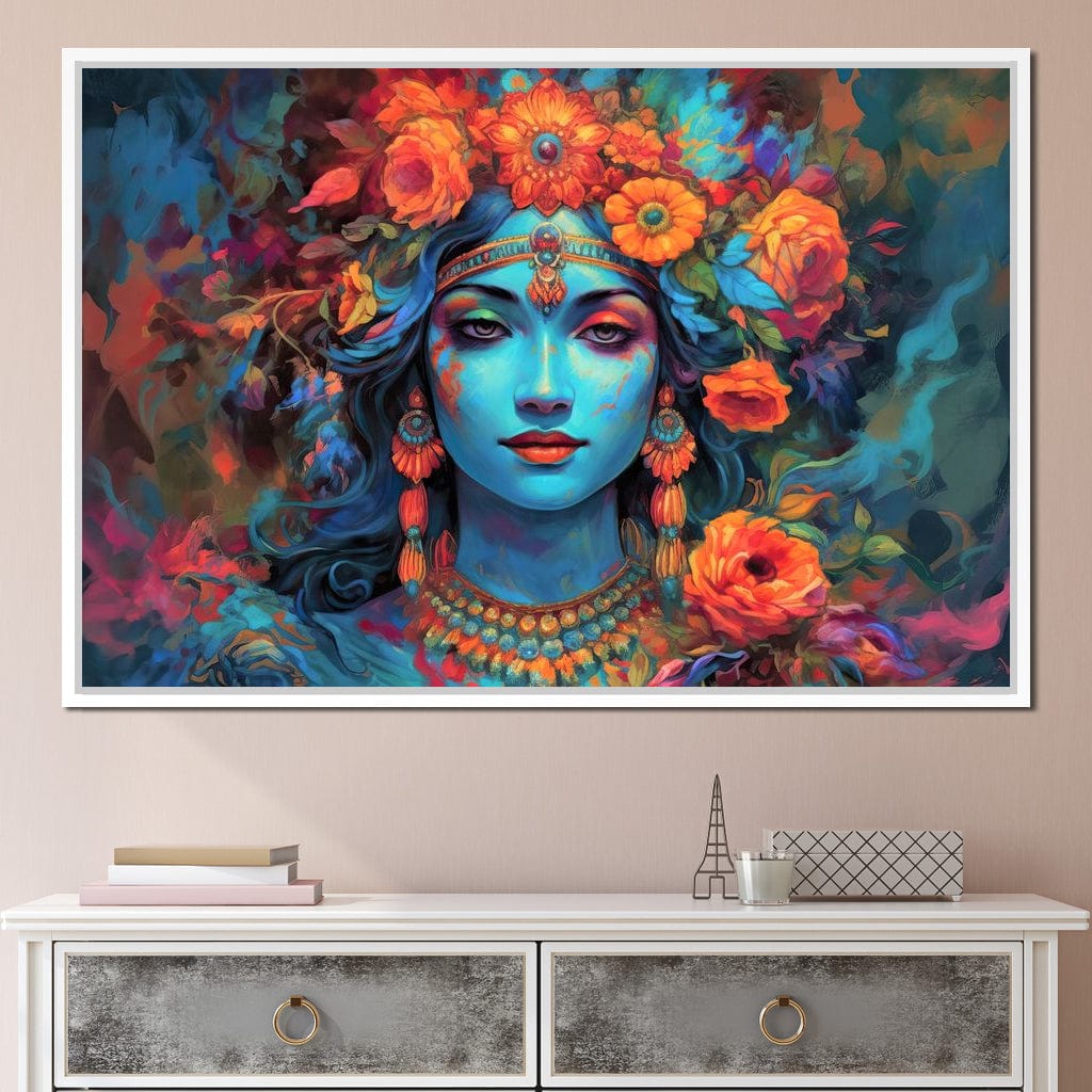 Lakshmi Floral Mural Canvas Wall Art