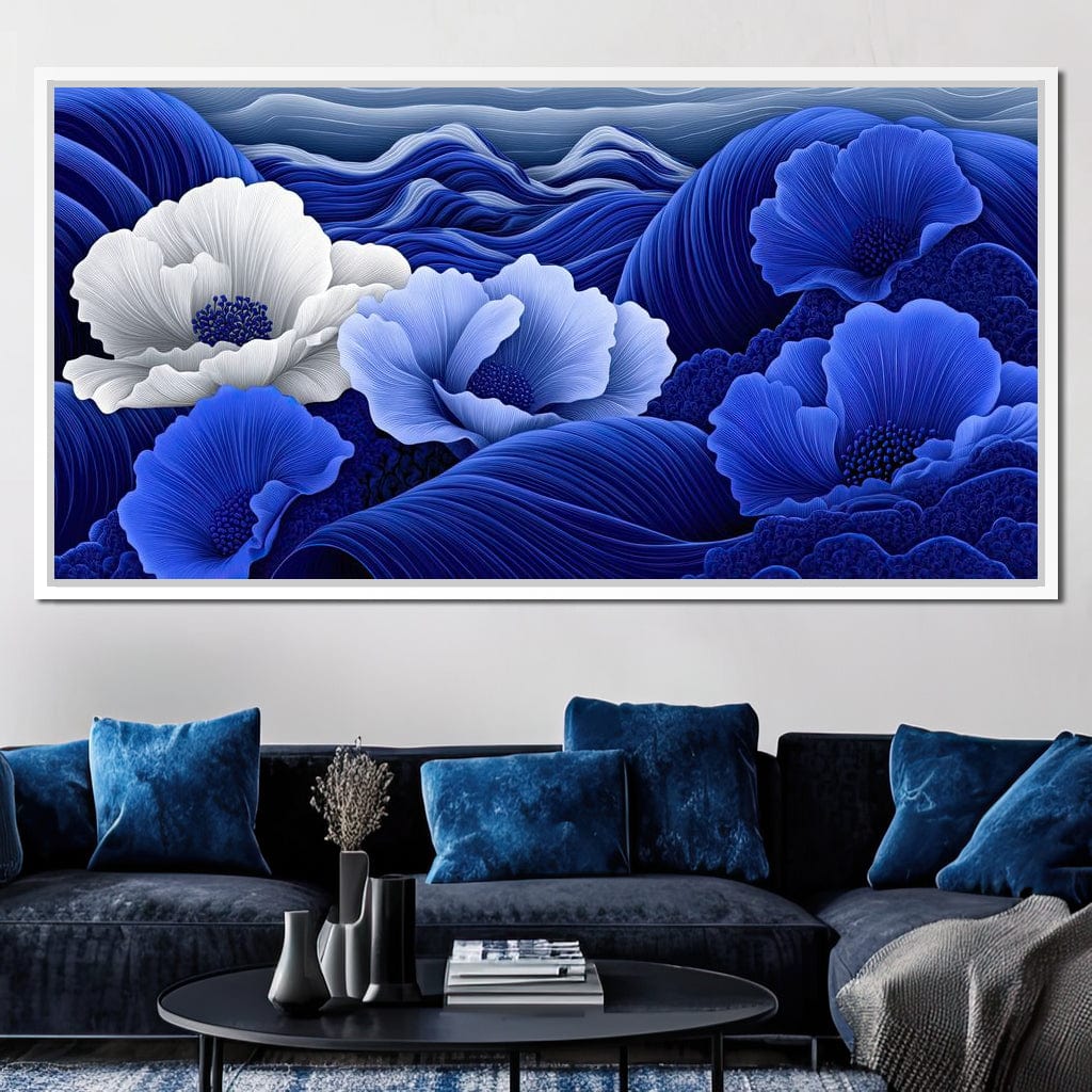 Blossoms by the Azure Seal Canvas Wall Art