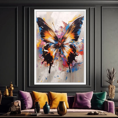 Psychedelic Lepidoptera Canvas Wall Art