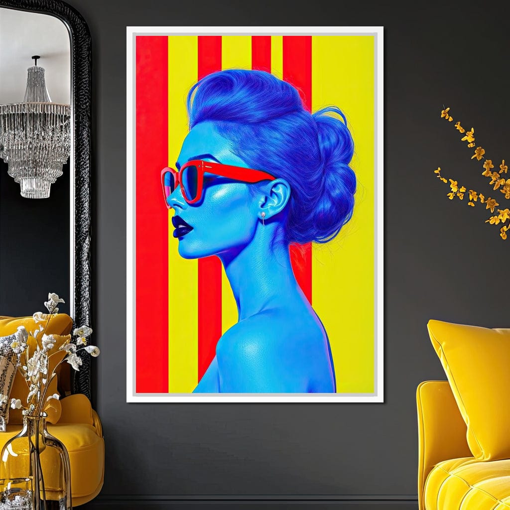 Ultrablue Diva Canvas Wall Art
