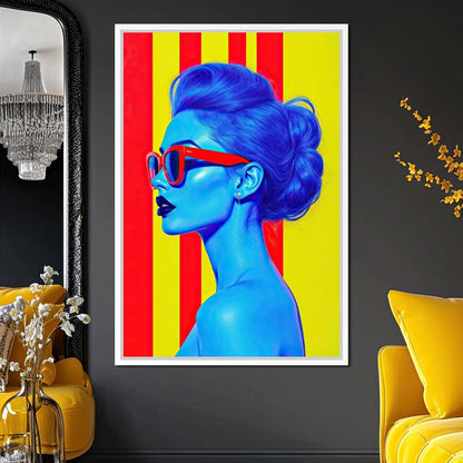 Ultrablue Diva Canvas Wall Art