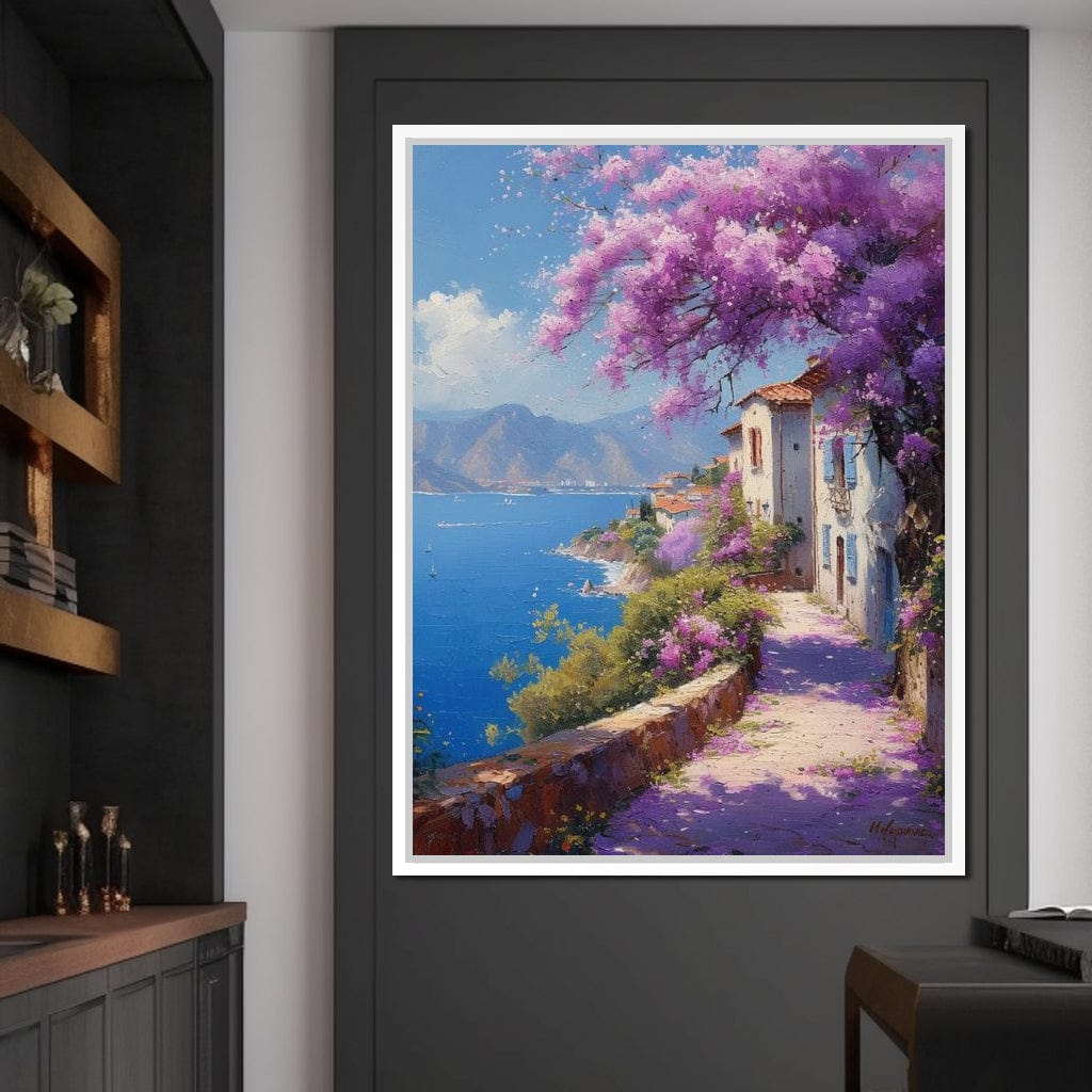 Coastal Bloom Promenade Canvas Wall Art