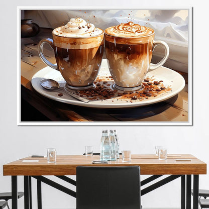 Mocha Moments Canvas Wall Art