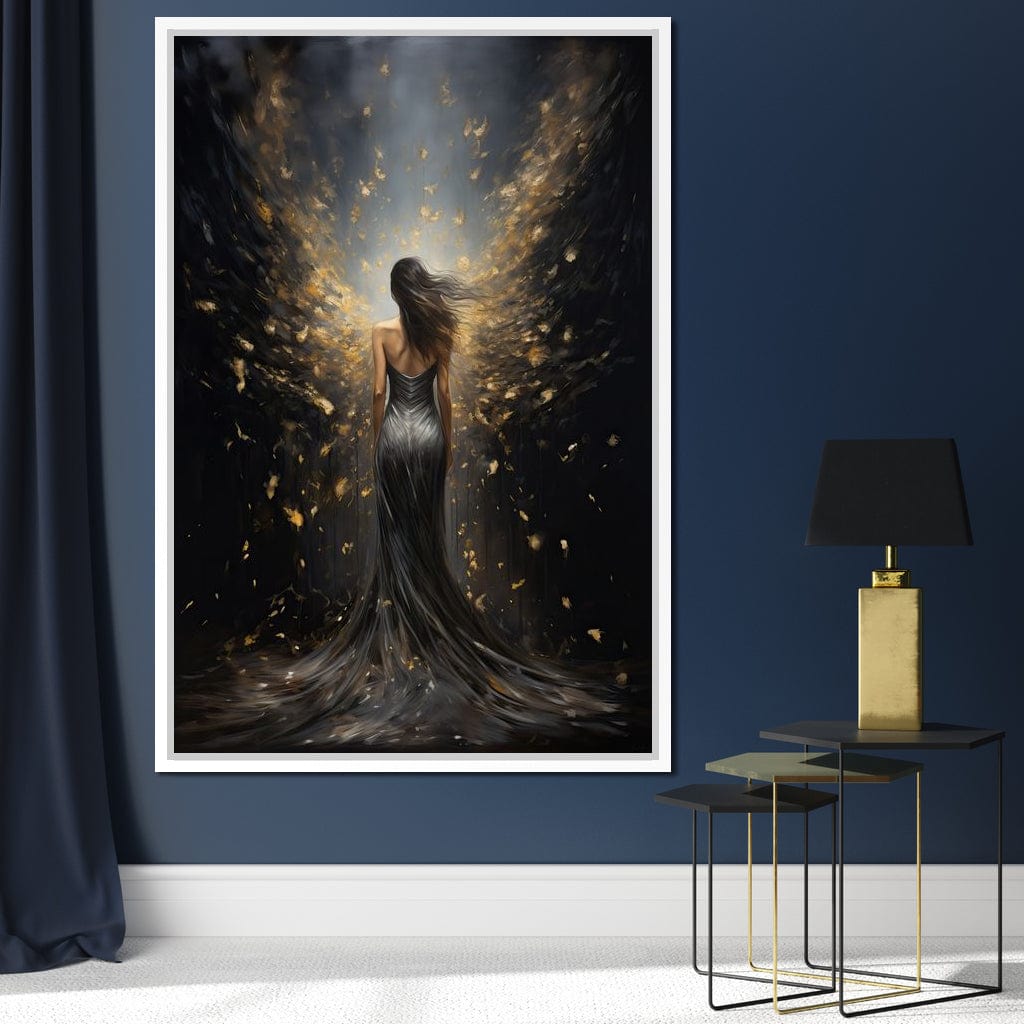 Ethereal Dream of a Starlit Muse Canvas Wall Art