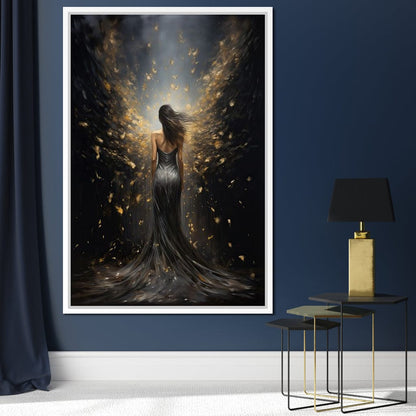 Ethereal Dream of a Starlit Muse Canvas Wall Art