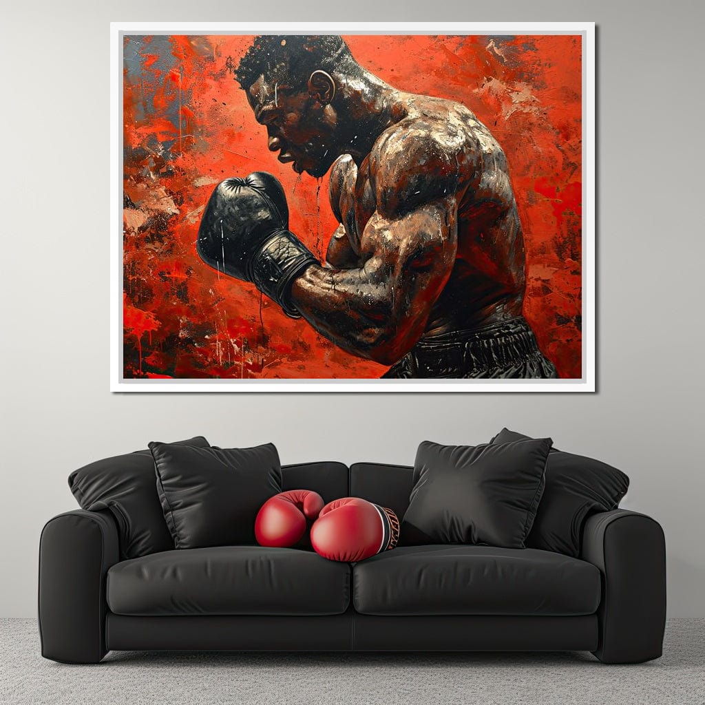 Fervent Pugilist Canvas Wall Art